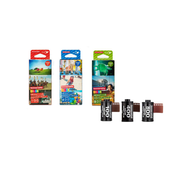 Trío Lomography 35mm (CN 100+CN 400+ CN 800)